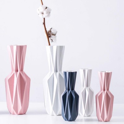 Ceramic Home Modern Vases Geometric Pattern Origami Style Tabletop Furniture New   302766912058